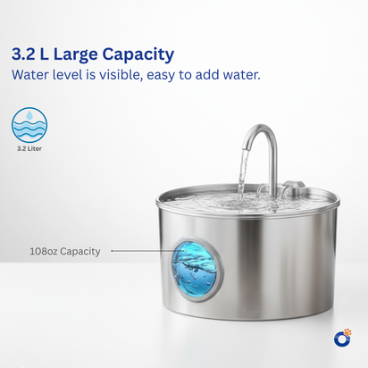SmartFlow Stainless Steel Water Fountain